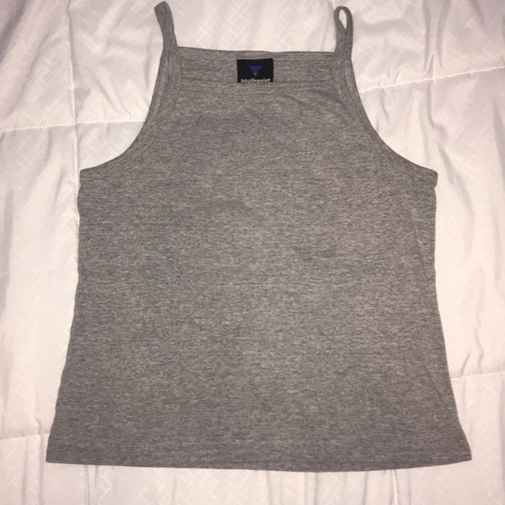 Gray Southpoint cropped tank top